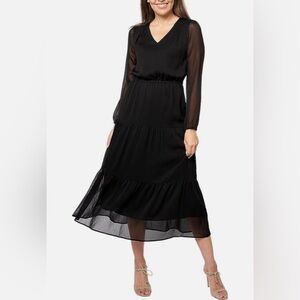 NWOT BELLE BY KIM GRAVEL BLACK BORN TO WANDER DRESS SIZE MEDIUM